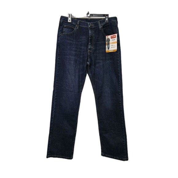 NWT Wrangler Jeans Mens 34x32 Blue Relaxed Fit Straight Leg Mid-Rise Western - Picture 1 of 9